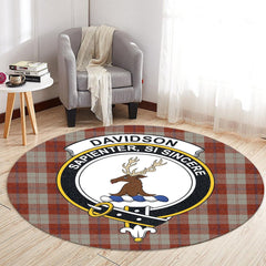 Davidson Dress Dancers Tartan Crest Round Rug