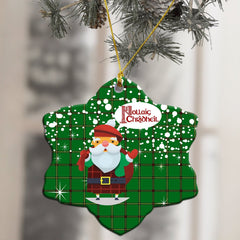 Don (Tribe-of-Mar) Tartan Christmas Ceramic Ornament - Santa Style