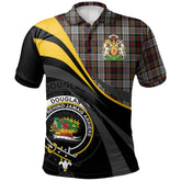 Douglas Ancient Dress Tartan Polo Shirt - Royal Coat Of Arms Style