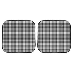 Douglas Grey Modern Tartan Car Sun Shade - 2 Pieces
