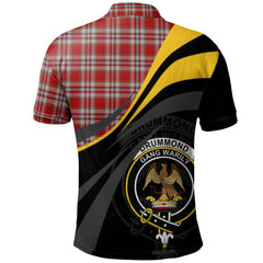 Drummond of Perth Dress 03 Tartan Polo Shirt - Royal Coat Of Arms Style