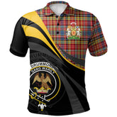 Drummond of Strathallan Tartan Polo Shirt - Royal Coat Of Arms Style