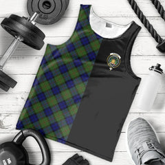 Dundas Modern Tartan Crest Men's Tank Top - Cross Style