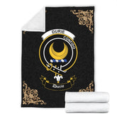 Durie Crest Tartan Premium Blanket Black