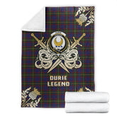 Durie Tartan Gold Courage Symbol Blanket