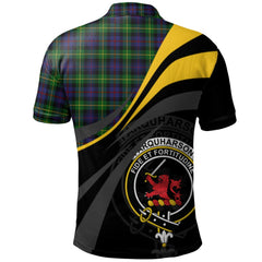 Farquharson Tartan Polo Shirt - Royal Coat Of Arms Style