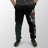 Farquharson Modern Tartan Crest Jogger Sweatpants - Alba Celtic Style