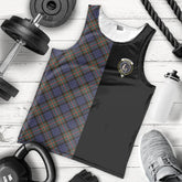 Fletcher of Dunans Tartan Crest Men's Tank Top - Cross Style