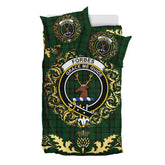 Forbes - 1842 Tartan Crest Bedding Set - Golden Thistle Style