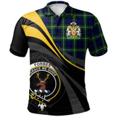 Forbes Modern Tartan Polo Shirt - Royal Coat Of Arms Style