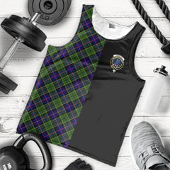 Forsyth Modern Tartan Crest Men's Tank Top - Cross Style