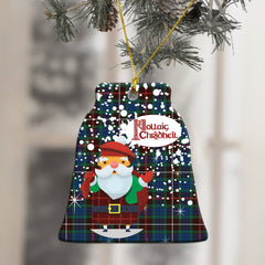 Fraser Hunting Ancient Tartan Christmas Ceramic Ornament - Santa Style