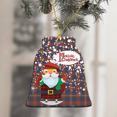 Fraser Hunting Modern Tartan Christmas Ceramic Ornament - Santa Style