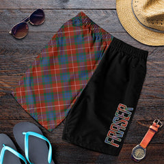 Fraser Ancient Tartan Crest Men's Short - Cross Style