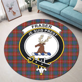 Fraser Ancient Tartan Crest Round Rug