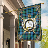Campbell of Cawdor Ancient Tartan Crest Garden Flag - Celtic Thistle Style