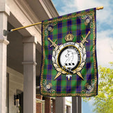 Colville Tartan Crest Garden Flag - Celtic Thistle Style