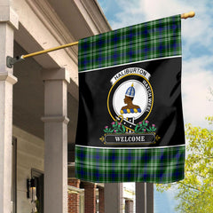 Haliburton Tartan Crest Garden Flag - Welcome Style