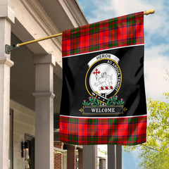 Heron Tartan Crest Garden Flag - Welcome Style