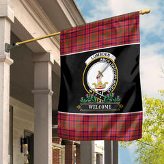 Lumsden Modern Tartan Crest Garden Flag - Welcome Style