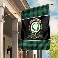 MacArthur Ancient Tartan Crest Garden Flag - Welcome Style