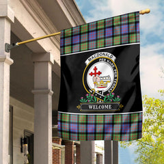 MacDonald Ancient Tartan Crest Garden Flag - Welcome Style