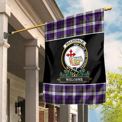 MacDonald Dress Modern Tartan Crest Garden Flag - Welcome Style
