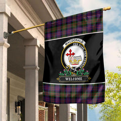MacDonald Modern Tartan Crest Garden Flag - Welcome Style