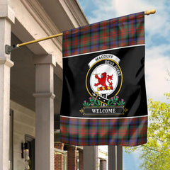 MacDuff Hunting Modern Tartan Crest Garden Flag - Welcome Style