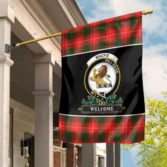 MacFie Tartan Crest Garden Flag - Welcome Style