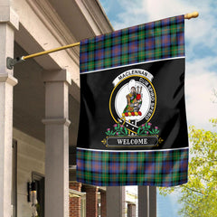 MacLennan Ancient Tartan Crest Garden Flag - Welcome Style