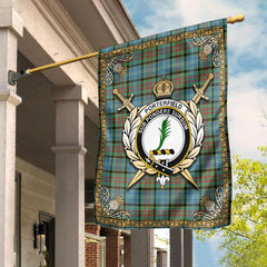 Porterfield Tartan Crest Garden Flag - Celtic Thistle Style