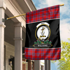 Rait Tartan Crest Garden Flag - Welcome Style