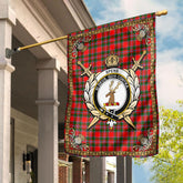 Spens (or Spence) Tartan Crest Garden Flag - Celtic Thistle Style