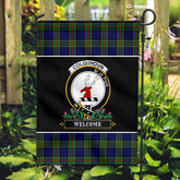 Colquhoun Modern Tartan Crest Garden Flag - Welcome Style