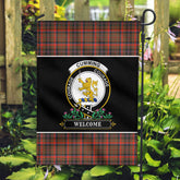 Cumming Hunting Weathered Tartan Crest Garden Flag - Welcome Style