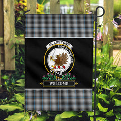 Gladstone Tartan Crest Garden Flag - Welcome Style