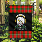 Lennox Tartan Crest Garden Flag - Welcome Style