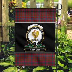 Lyall Tartan Crest Garden Flag - Welcome Style