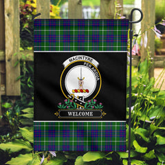 MacIntyre Hunting Modern Tartan Crest Garden Flag - Welcome Style