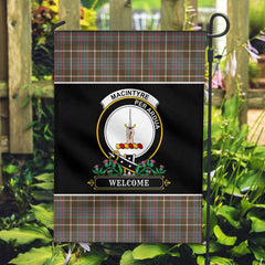 MacIntyre Hunting Weathered Tartan Crest Garden Flag - Welcome Style