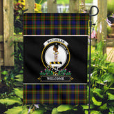 MacLellan Modern Tartan Crest Garden Flag - Welcome Style