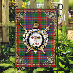 McCullough Tartan Crest Garden Flag - Celtic Thistle Style