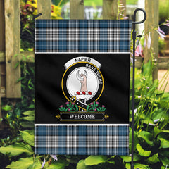 Napier Modern Tartan Crest Garden Flag - Welcome Style
