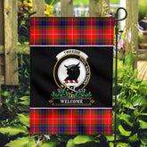 Tweedie Tartan Crest Garden Flag - Welcome Style