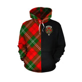 Gartshore Tartan Hoodie Half of Me - Cross Style