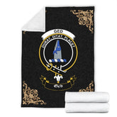 Ged Crest Tartan Premium Blanket Black