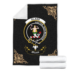 Glass Crest Tartan Premium Blanket Black