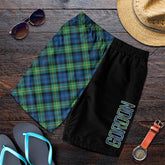 Gordon Ancient Tartan Crest Men's Short - Cross Style