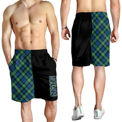 Gordon Ancient Tartan Crest Men's Short - Cross Style